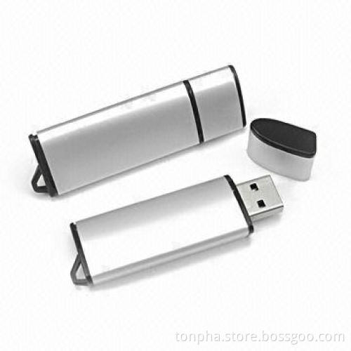 Plastic USB Flash Drive, Plastic Case with Keyring